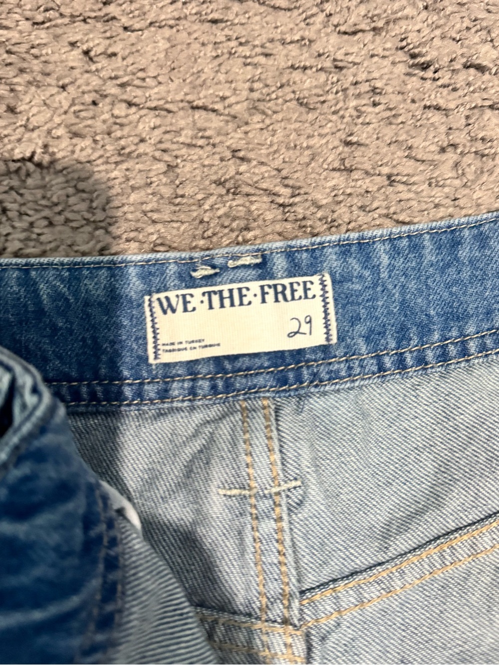 We The Free Light Wash Wide Leg Jeans - Picture 3 of 4